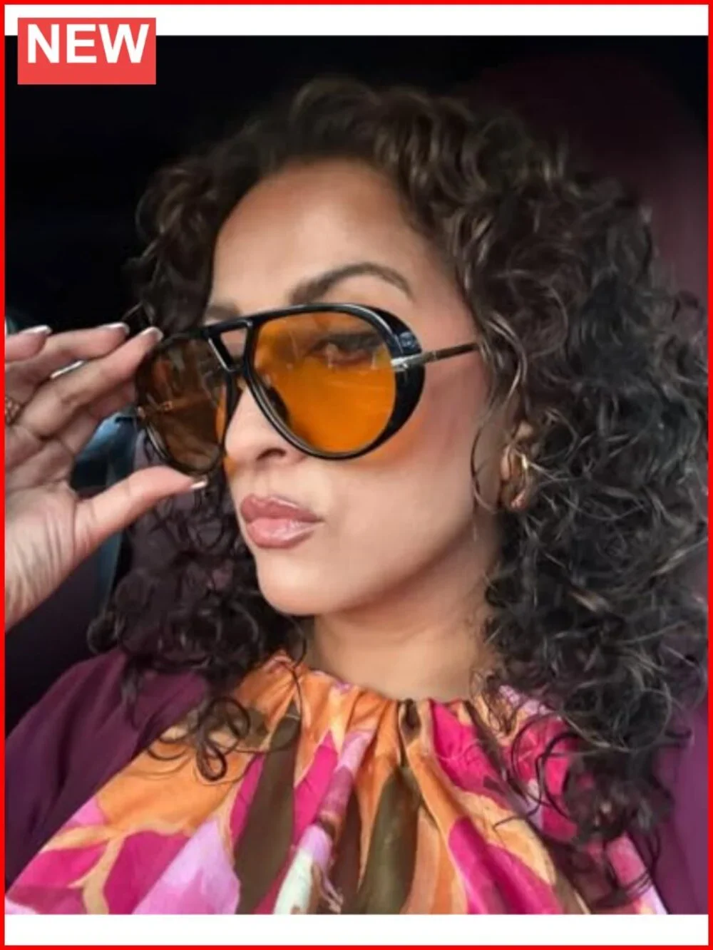 Retro Oversized Gold Metal Aviator Sunglasses, UV Protection, Vintage Summer